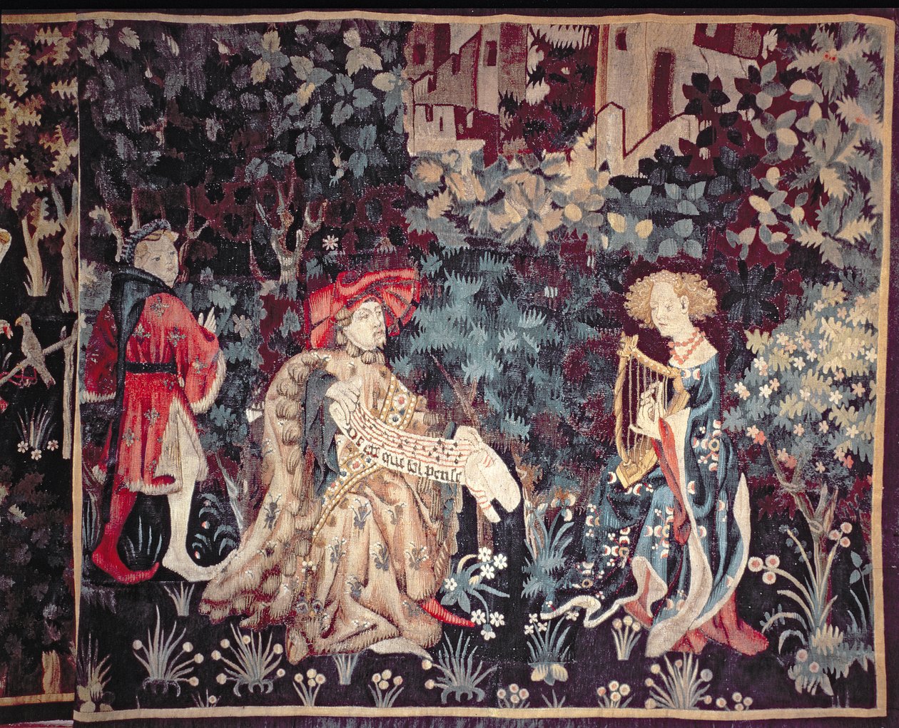 930 A koncert, gobelin Arrasból, 1420 alkotó: Unbekannt Unbekannt
