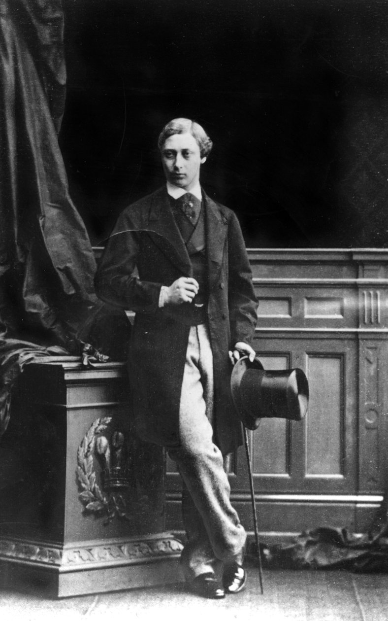 Albert Edward, walesi herceg, 1861 (bw fotó) alkotó: Unbekannt Unbekannt