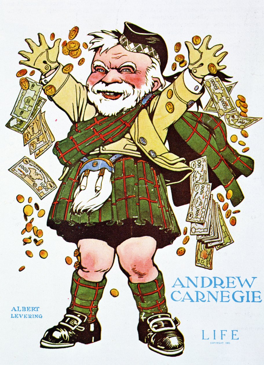 Andrew Carnegie rajzfilmje a Life Magazine-tól alkotó: Unbekannt Unbekannt