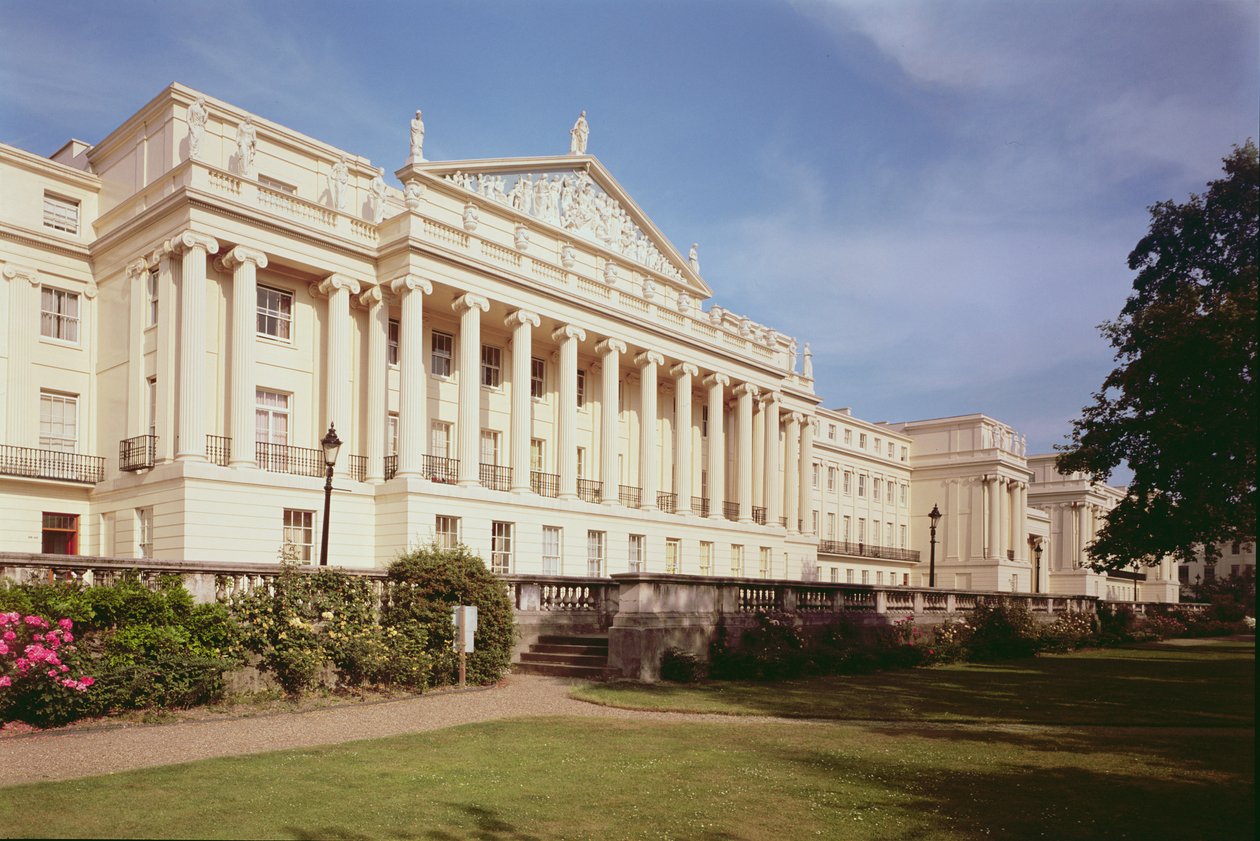 Cumberland Terrace 1827-28, tervezte: John Nash (1752-1835) Regents Park, London, Egyesült Királyság alkotó: Unbekannt Unbekannt