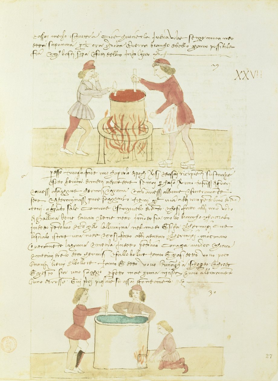 Selyemfestés a Precetti dellArte della Setától (A Selyemcéh szabályai) alkotó: Unbekannt Unbekannt
