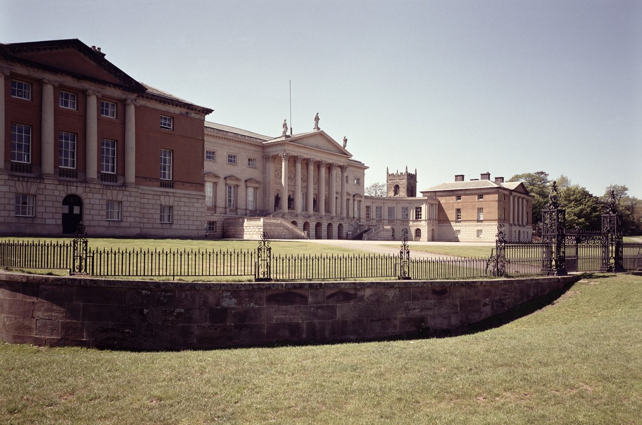 A déli front külseje, Kedleston Hall, Derbyshire, 1759-65 között épült alkotó: Unbekannt Unbekannt