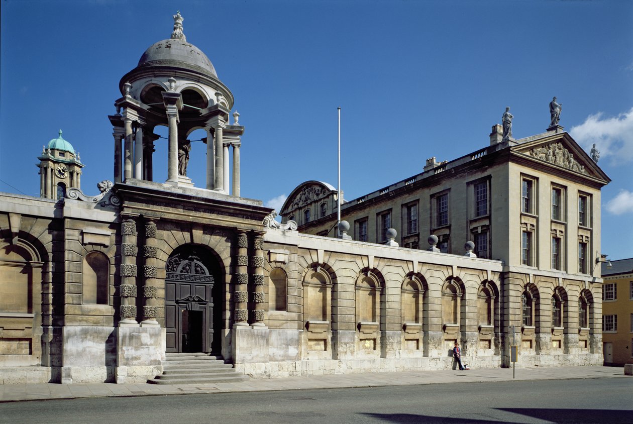 Az oxfordi The Queens College első négyesének külseje, 1709-34 között épült alkotó: Unbekannt Unbekannt