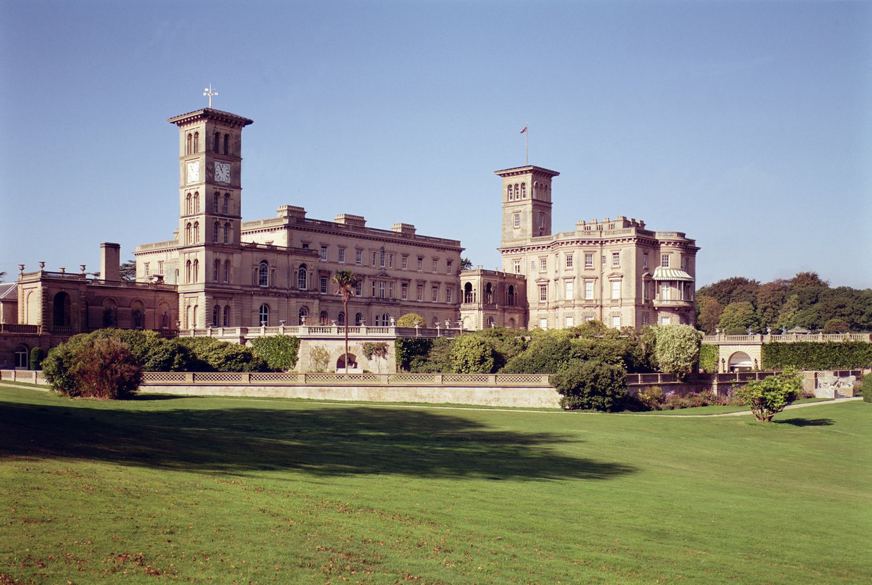Külső nézet, Osborne House, Wight-sziget alkotó: Unbekannt Unbekannt