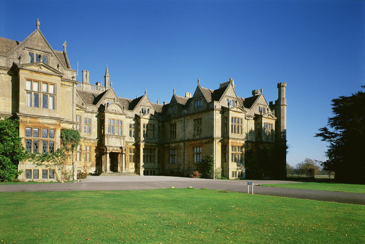 A ház központi részének külső képe, Corsham Court, Wiltshire alkotó: Unbekannt Unbekannt