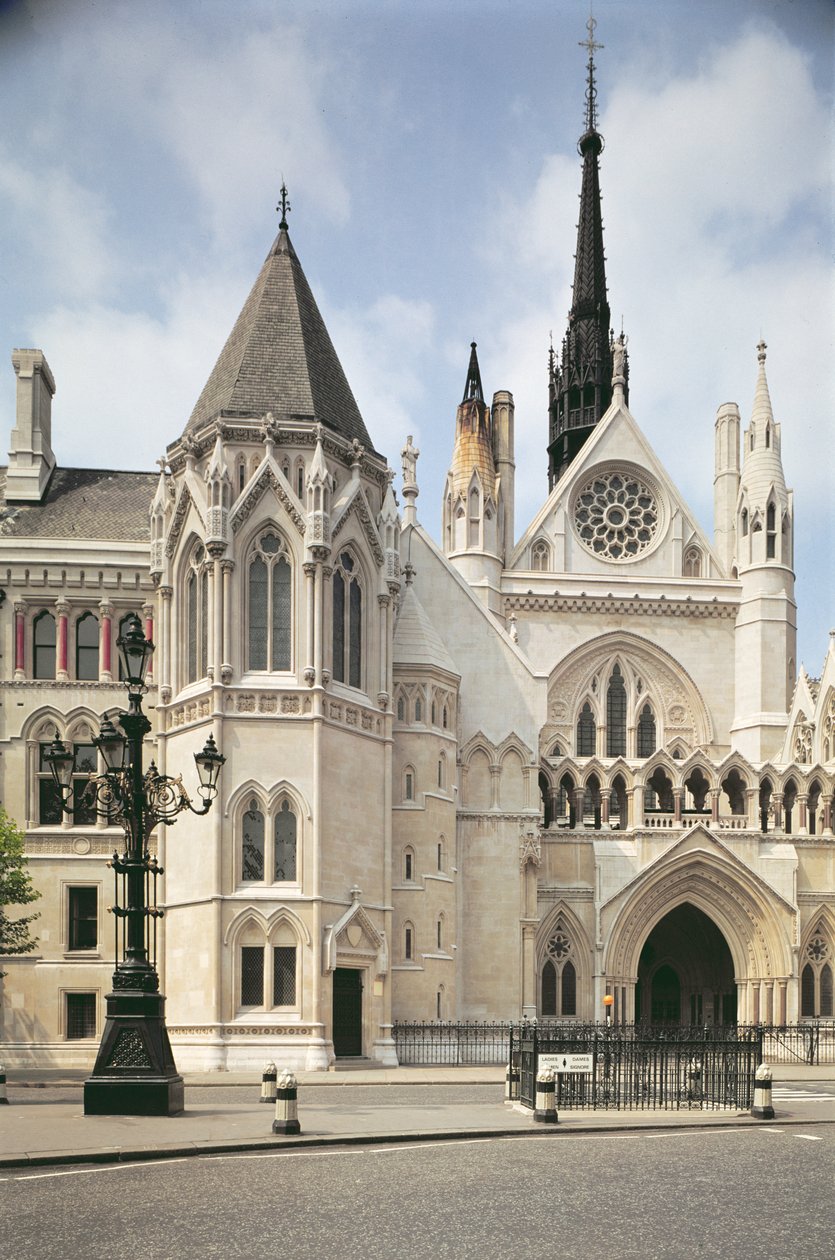 A londoni királyi bíróság bejáratának külső képe alkotó: Unbekannt Unbekannt