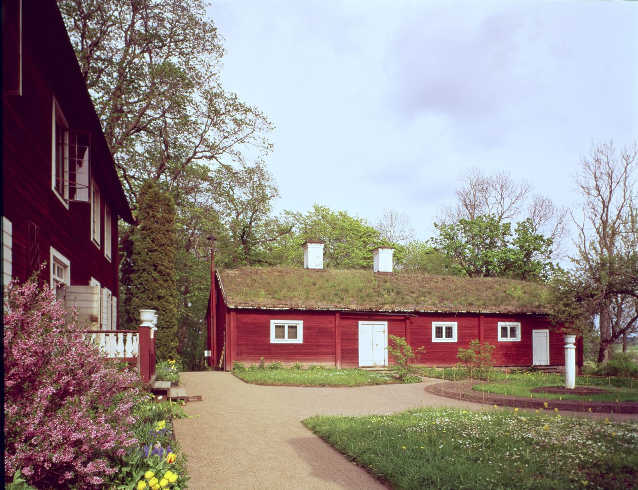 Fűtetős munkásház Carl Linnaeus házánál, Hammarby, Uppsala, Svédország fotó alkotó: Unbekannt Unbekannt