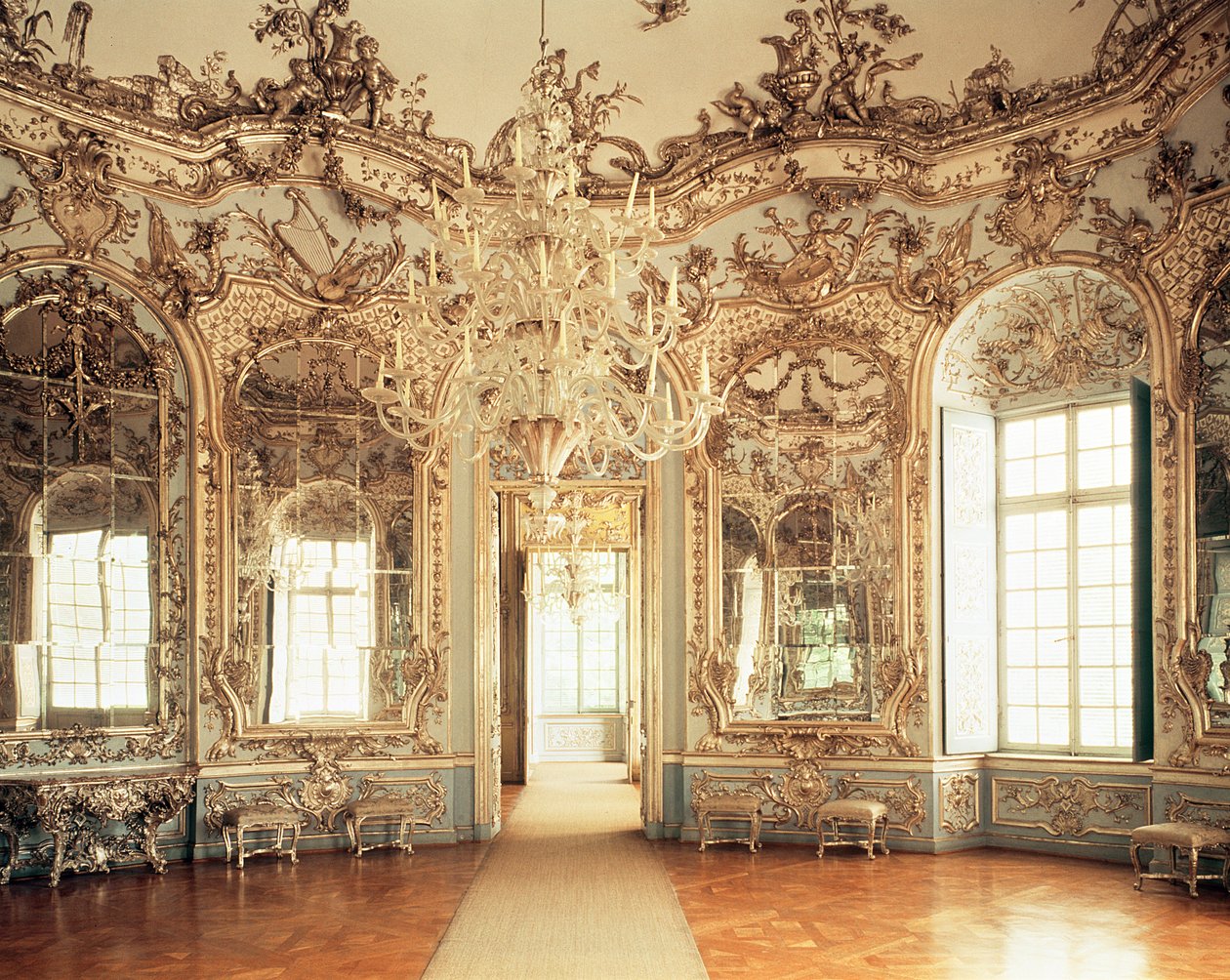 A Francois Cuvillies által tervezett Mirror Saloon belseje, 1734-39 (lásd még: 114790) alkotó: Unbekannt Unbekannt