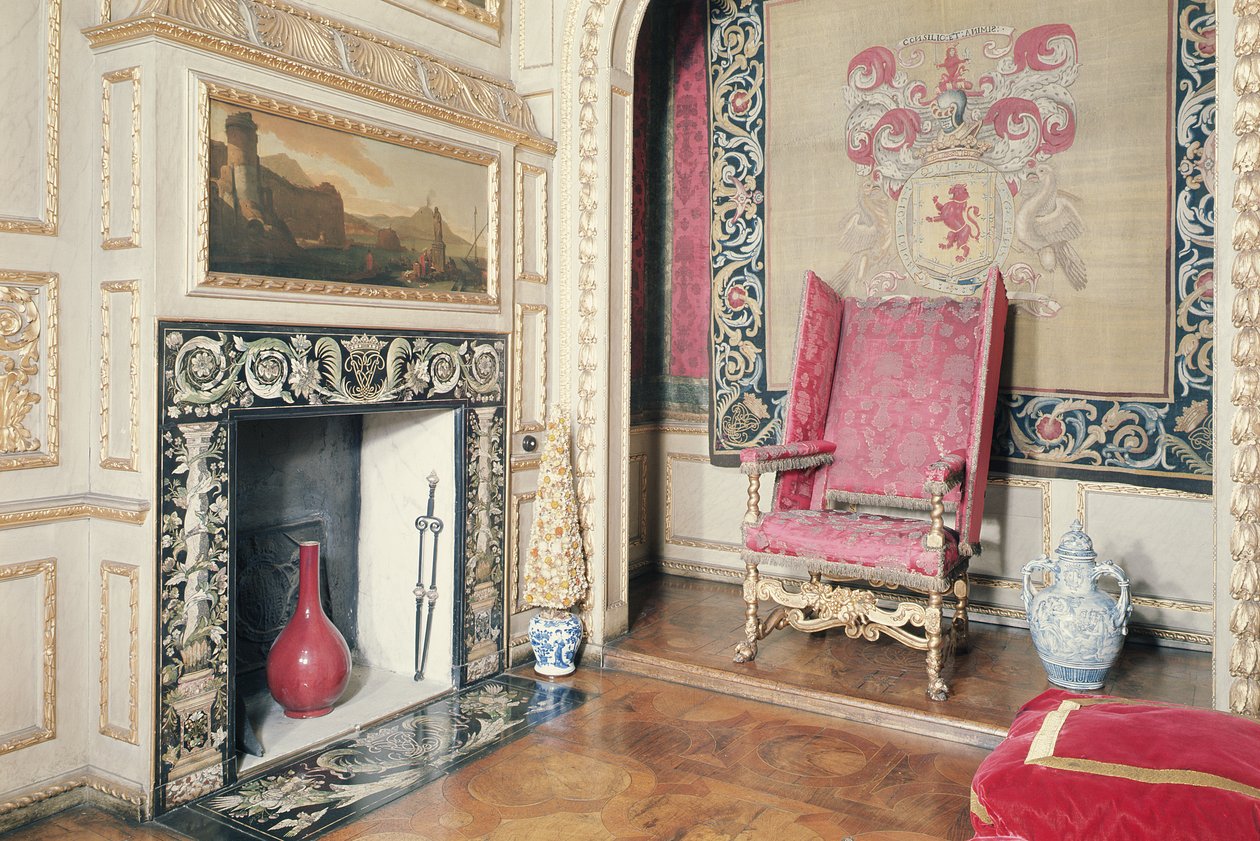 A Queens Closet belseje, Ham House, Surrey alkotó: Unbekannt Unbekannt