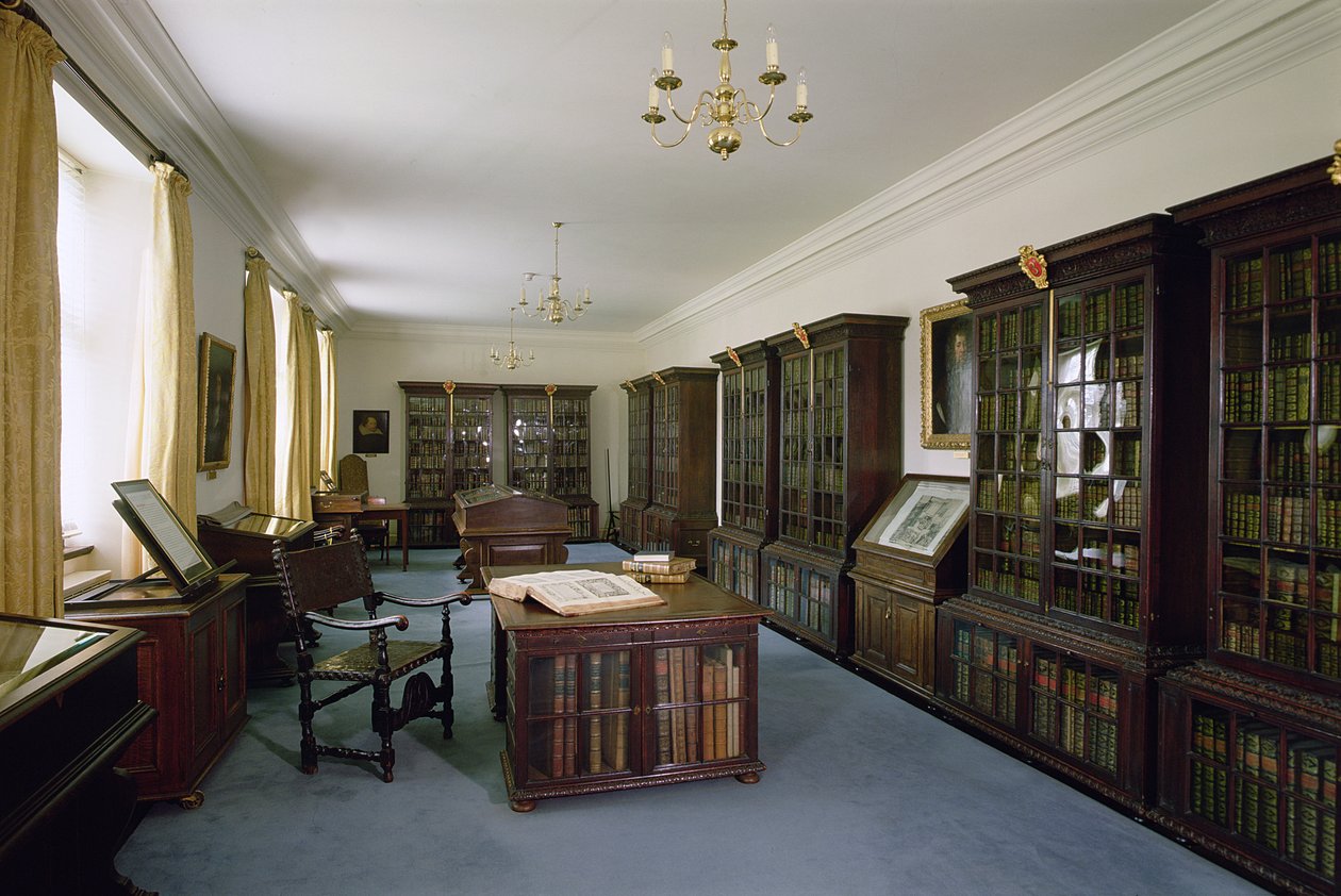 A Pepys Library, Magdalene College, Cambridge belső képe alkotó: Unbekannt Unbekannt