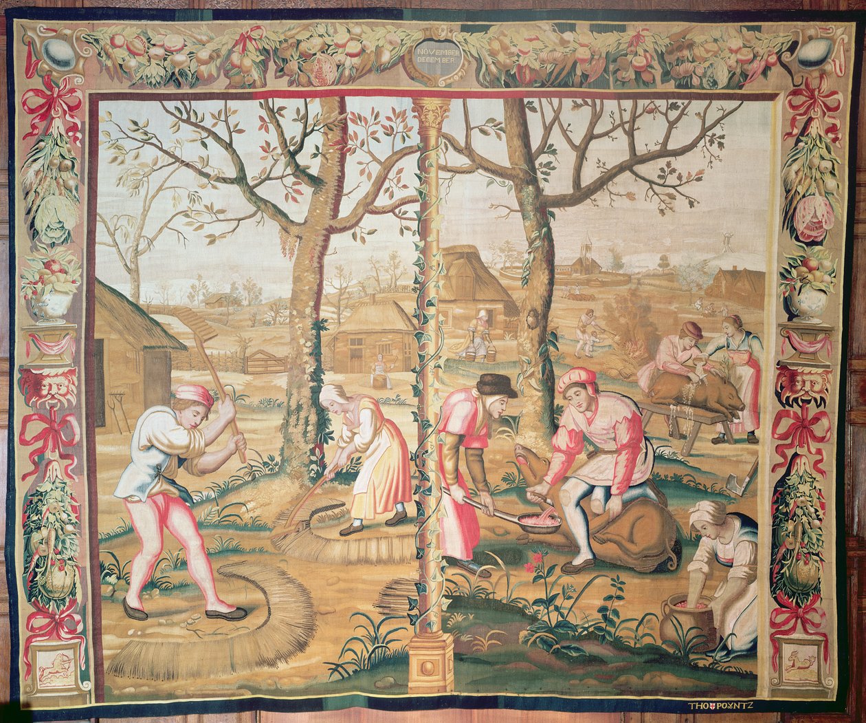 November és december, Poyntz Mortlake gobelinje alkotó: Unbekannt Unbekannt
