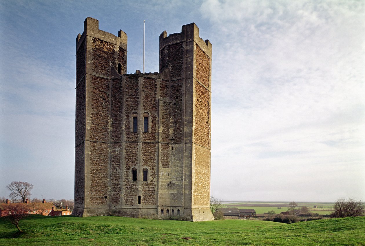 Orford kastély, a vár külső képe (1165-72), Suffolk, Egyesült Királyság alkotó: Unbekannt Unbekannt