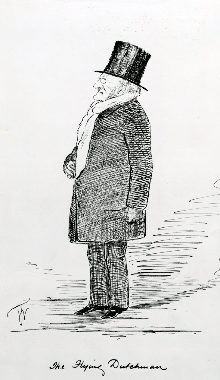 Wagner "A repülő holland" című művének bemutatója a londoni Royal Albert Hallban, 1877 májusában. alkotó: Unbekannt Unbekannt