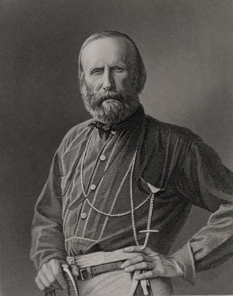 Giuseppe Garibaldi (1807-82) portréja, amelyet William Holl (1807-71) vésett fényképről, kocsma. írta William Mackenzie alkotó: Unbekannt Unbekannt