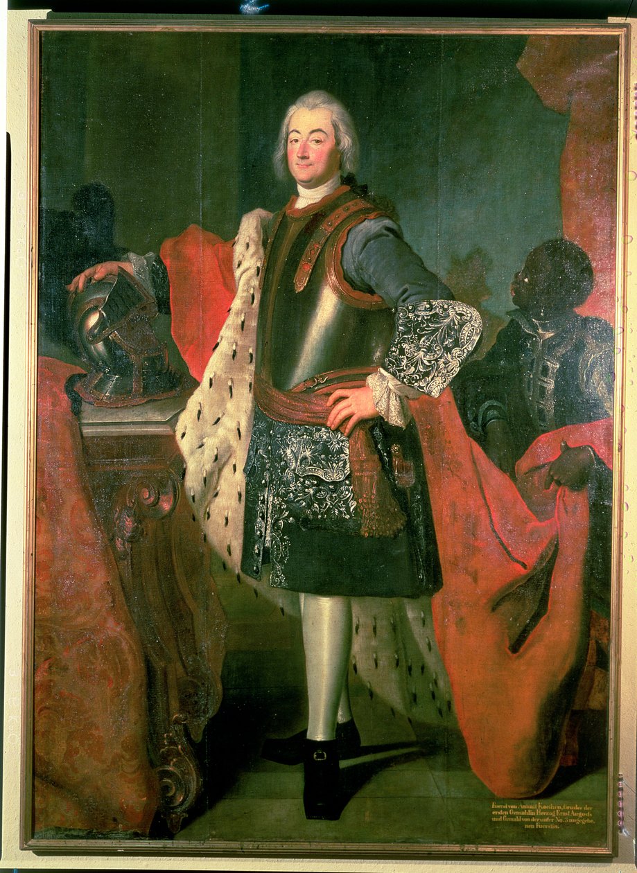 Leopold von Anhalt-Kothen herceg (1694-1728), Bach patrónusa 1717-23 között alkotó: Unbekannt Unbekannt