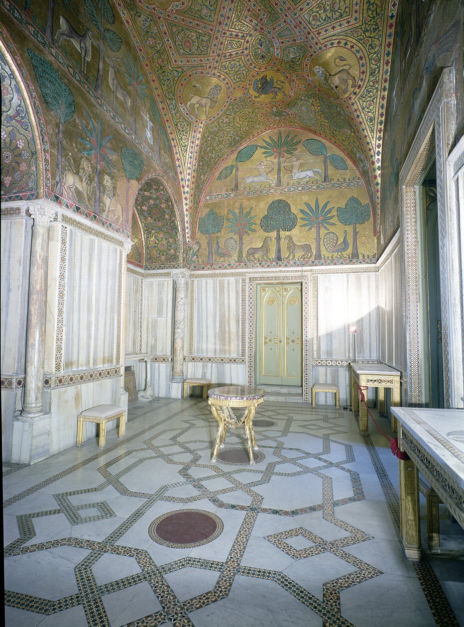 Sala di Ruggero arab és bizánci kézművesek, Palazzo dei Normanni, Palermo, Olaszország alkotó: Unbekannt Unbekannt