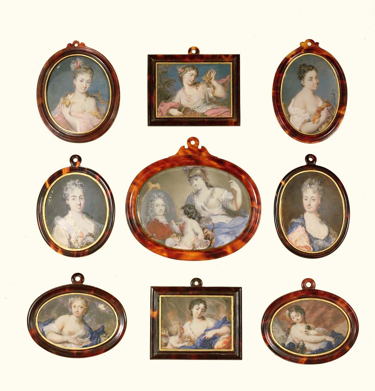 Válogatás Rosalba Carriera (1675-1757) és Cornelius Hozer (1766-67) miniatúráiból alkotó: Unbekannt Unbekannt