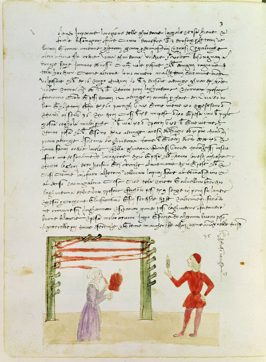 Selyemfonó a Precetti dellArte della Setától (A Selyemcéh szabályai) alkotó: Unbekannt Unbekannt