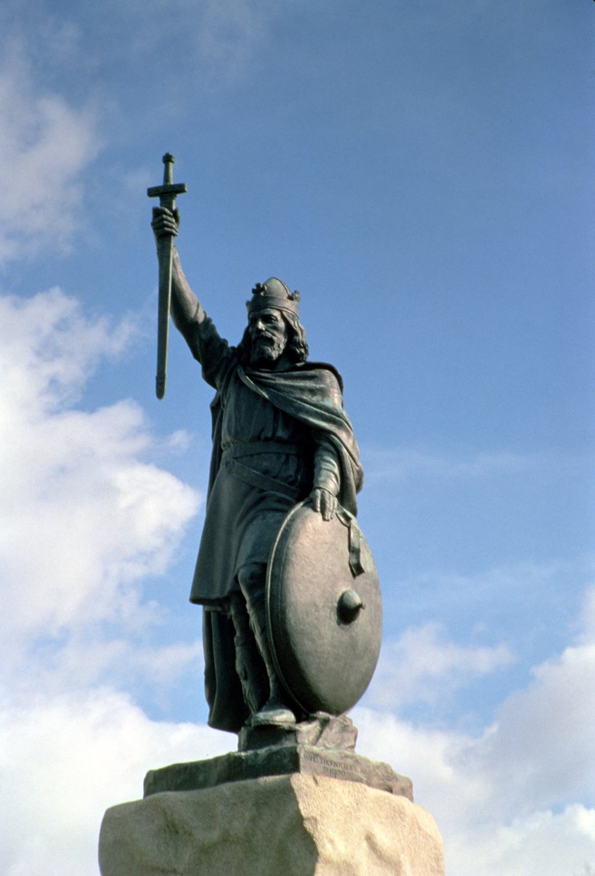Nagy Alfréd szobra (849-99) (lásd még 10842) alkotó: Unbekannt Unbekannt