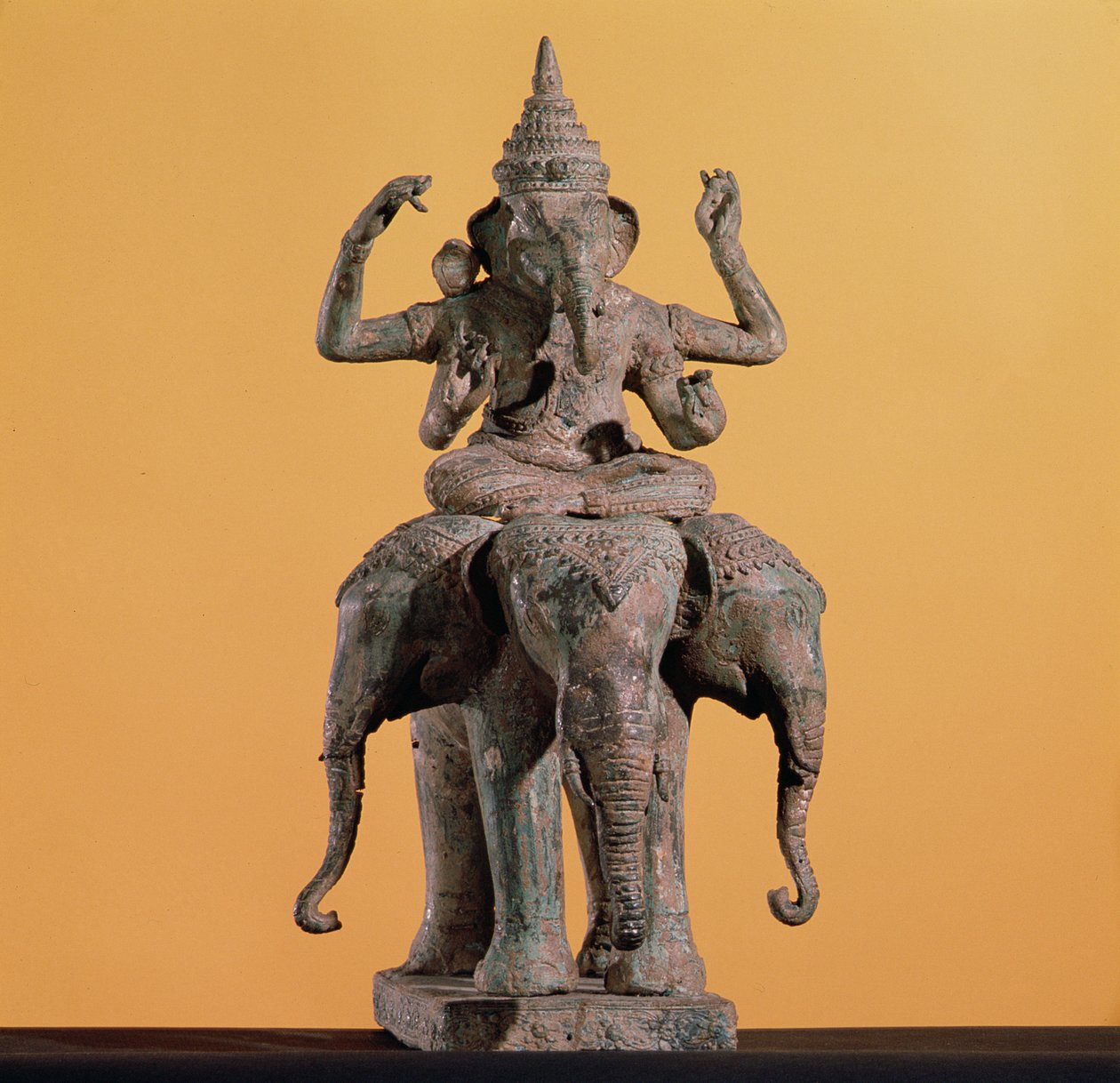 Ganesh hindu isten szobra (festett kő) alkotó: Unbekannt Unbekannt