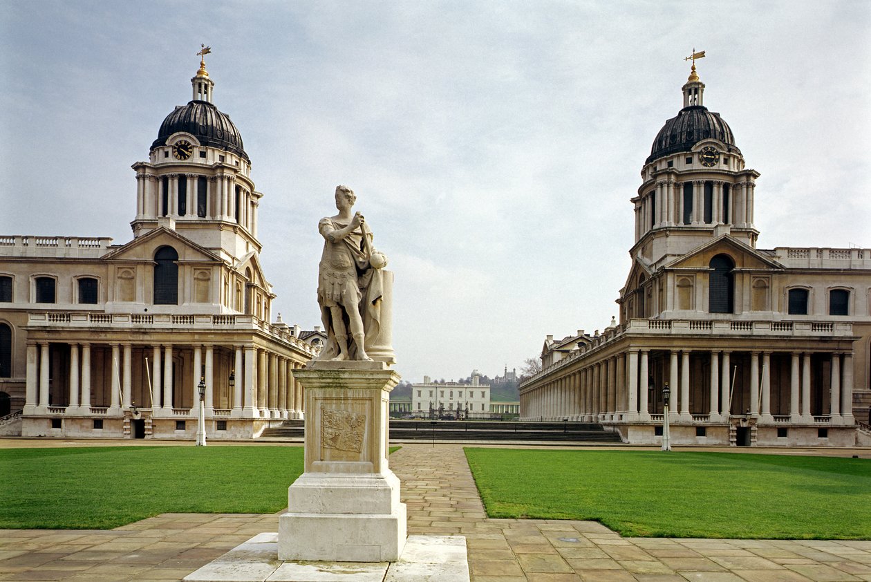 Sir Christopher Wren (1632-1723) által épített Old Royal Naval College, Greenwich, London, Egyesült Királyság alkotó: Unbekannt Unbekannt