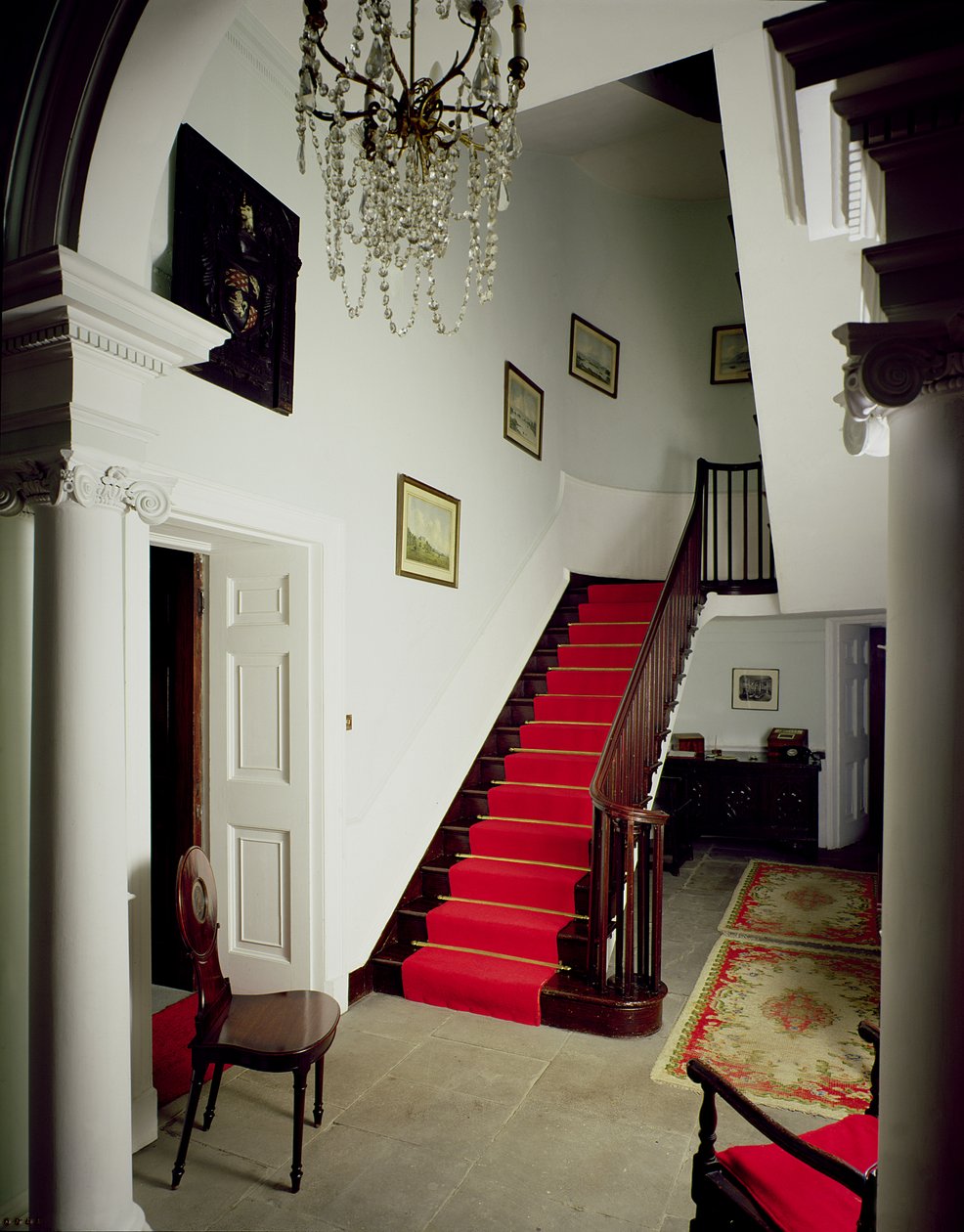 Kilátás a Belle Isle House előcsarnokára és lépcsőházára, a Windermere-tónál, 1774-1781 között épült alkotó: Unbekannt Unbekannt