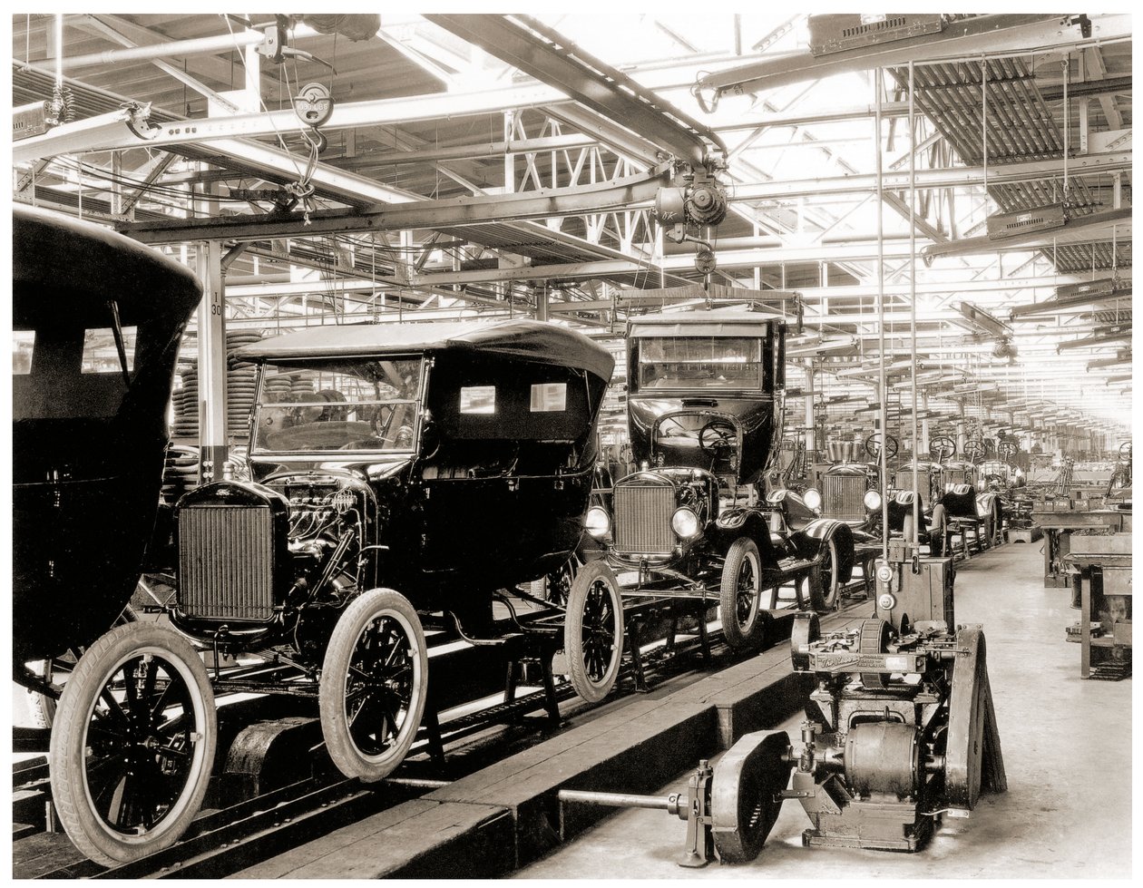 Ford összeszerelő sor, Detroit. 1924 alkotó: Unbekannt Unbekannt
