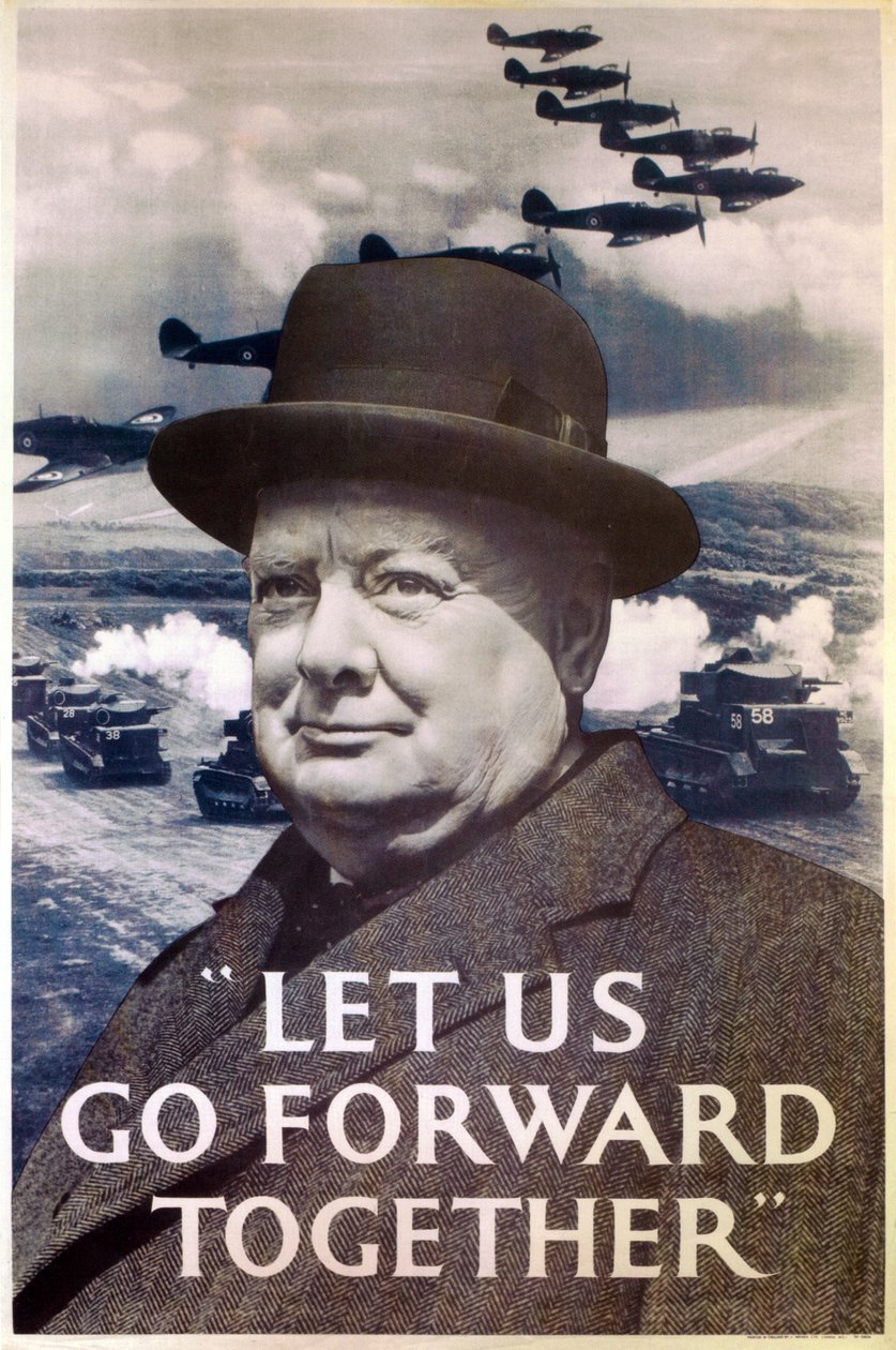 "Let Us Go Forward Together", második világháborús propagandaplakát, 1940 alkotó: Unbekannt Unbekannt