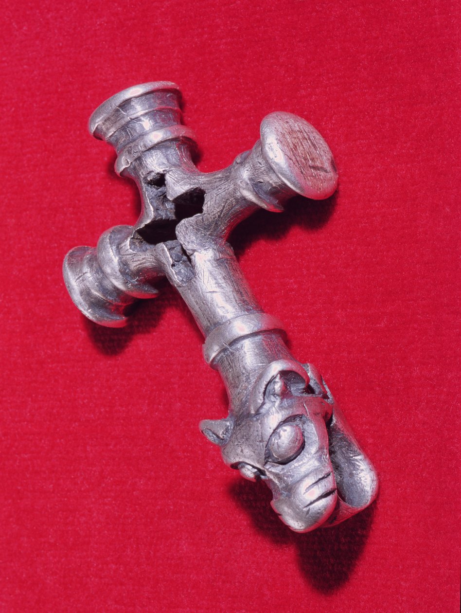 Viking amulett kereszt formájú sárkányfejes mintával alkotó: Unbekannt Unbekannt