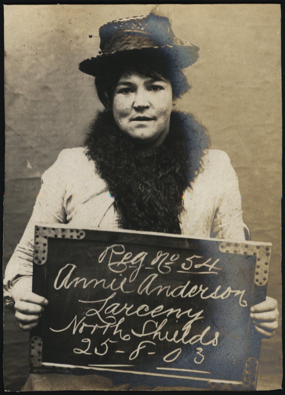 Annie Andersont letartóztatták egy óra állítólagos ellopása miatt, North Shields, Egyesült Királyság, 1903 alkotó: Unbekannt Unbekannt