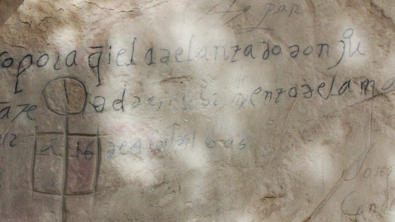 Blöffoldali feliratok, Don Juan de Onate El Morro Nemzeti Emlékmű, Új-Mexikó, 1605 alkotó: Unbekannt Unbekannt