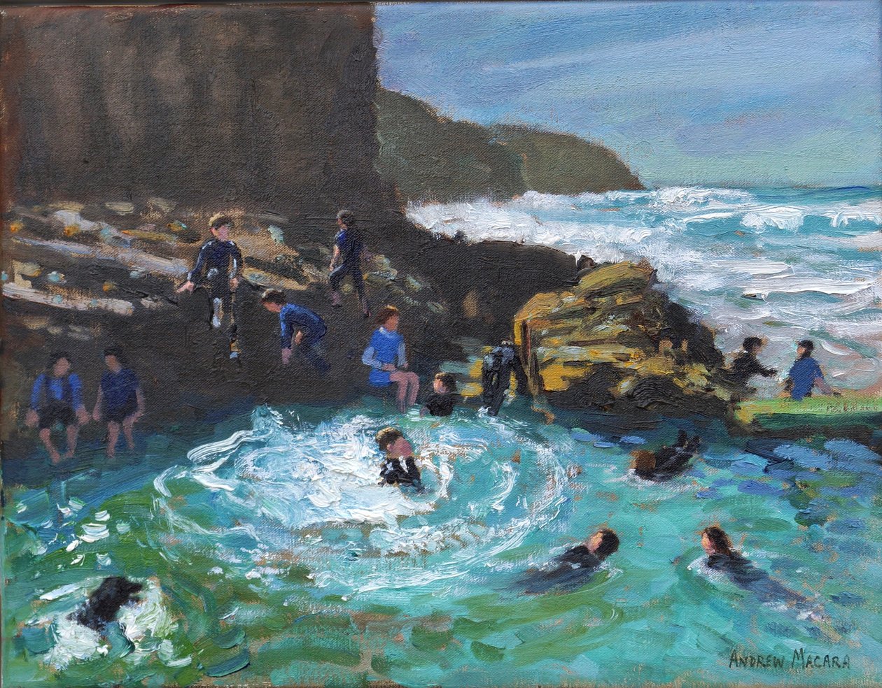 Chapel Rock Pool, Perranporth, Cornwall, 2017 alkotó: Unbekannt Unbekannt