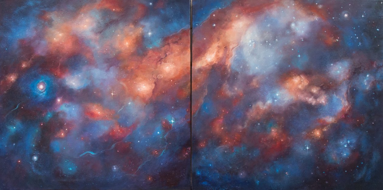 Cosmos I & II, 2017, alkotó: Unbekannt Unbekannt