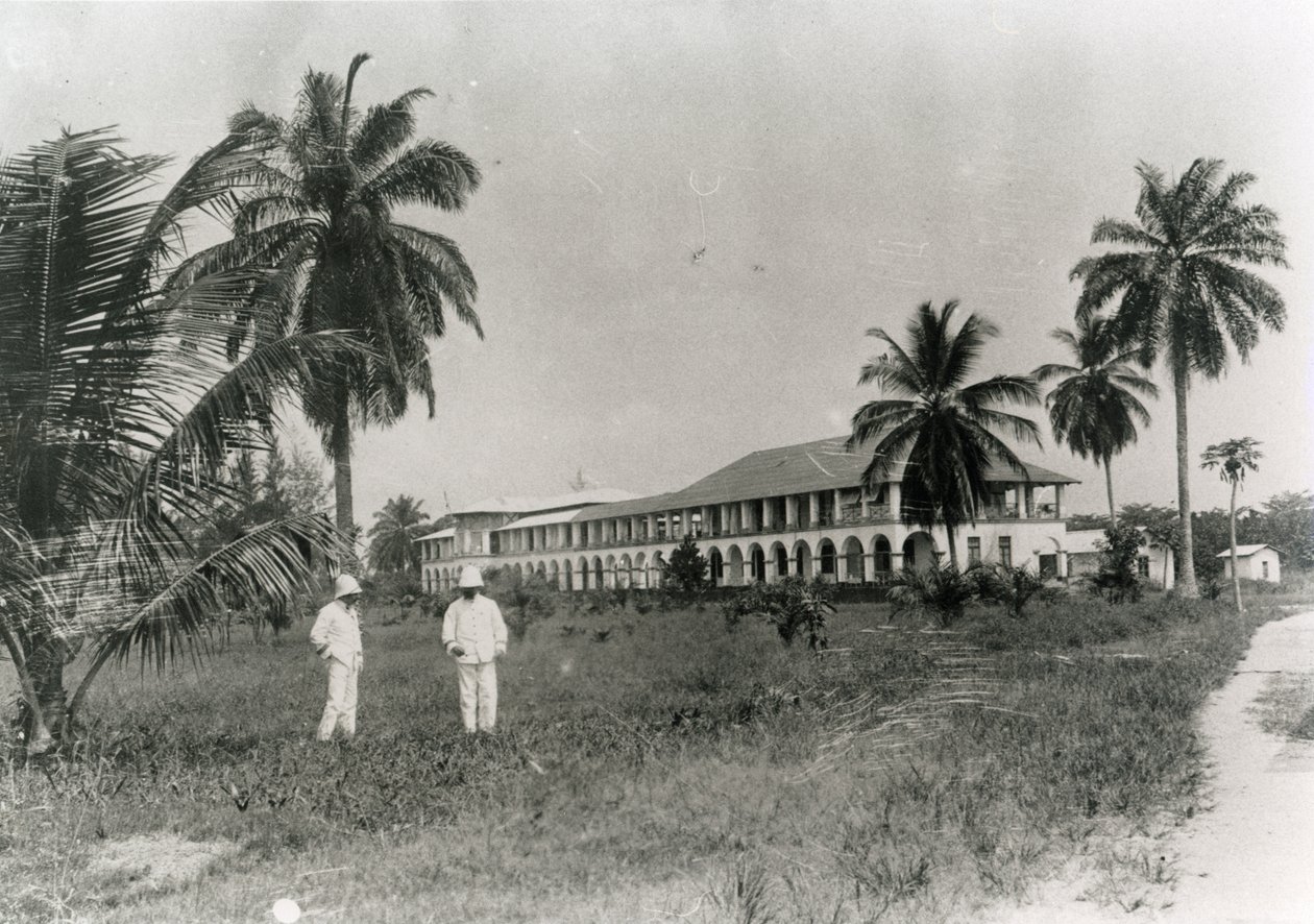 Európai kórház a kameruni Douala városában, 1910 körül alkotó: Unbekannt Unbekannt