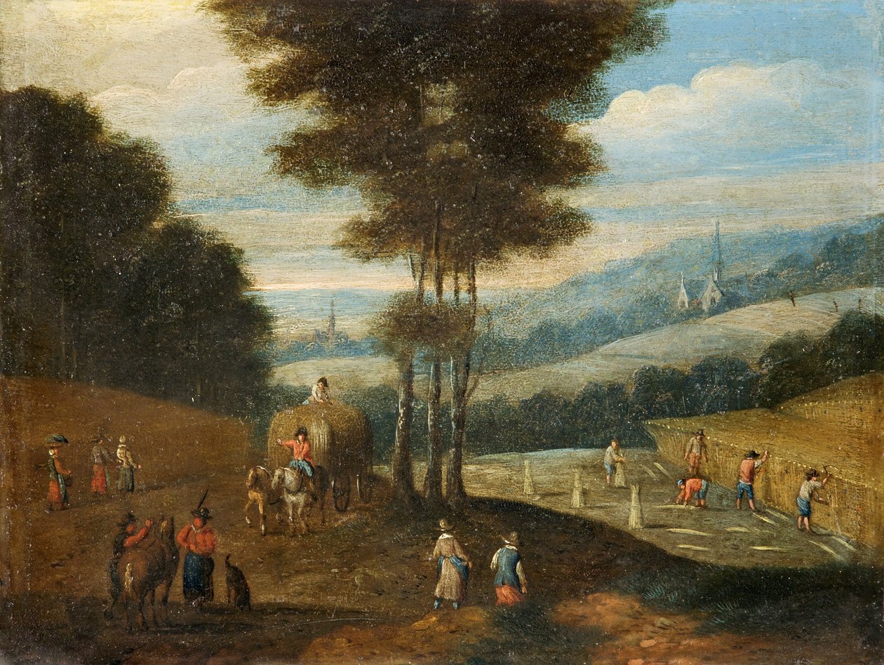 Szüreti jelenet templommal alkotó: Unbekannt Unbekannt