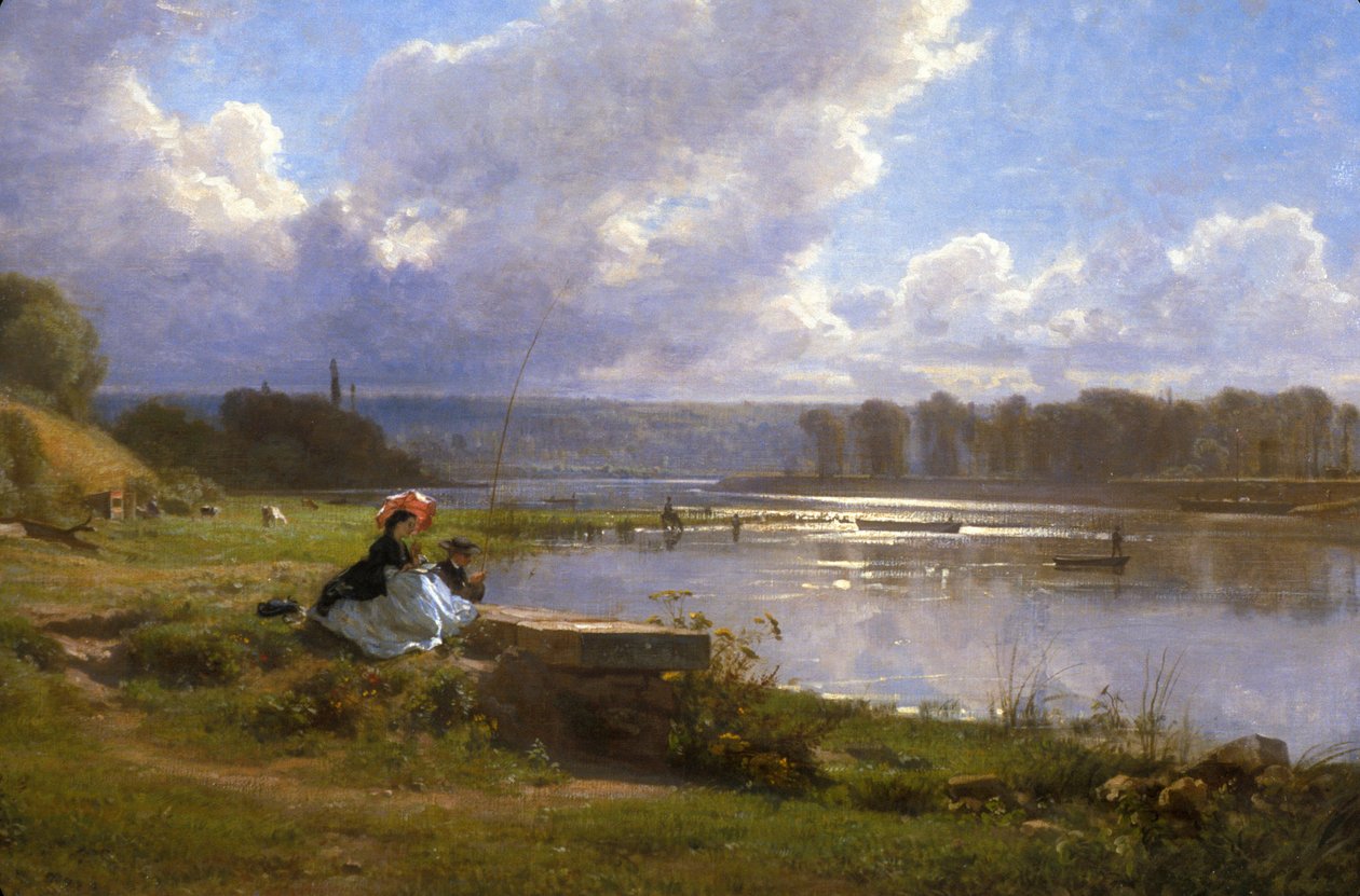 Loire Atlantique N* 094 – Nantes/Musee des Beaux Arts – „A víz szélén Párizs körül” – Francois Louis Francais alkotó: Unbekannt Unbekannt