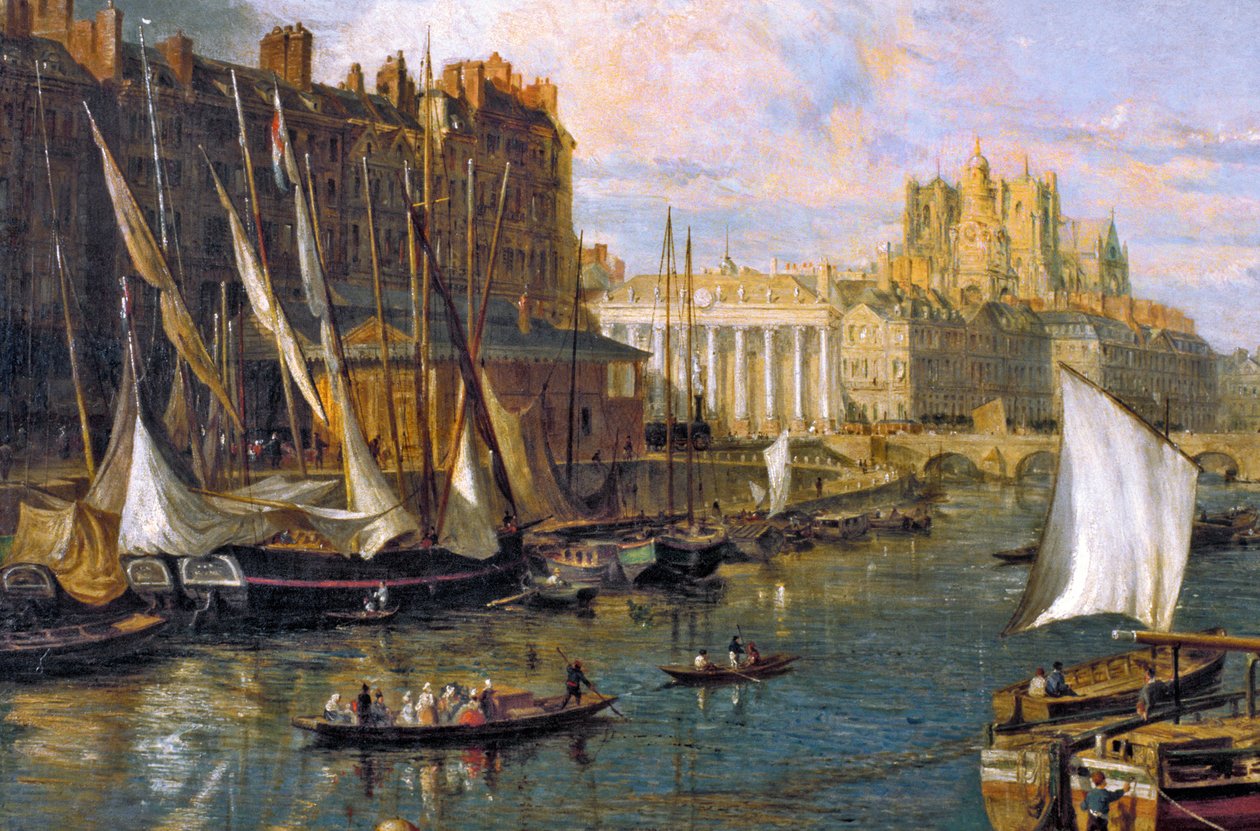 Loire Atlantique N* 121 - Nantes - Musee Dobree - "" Nantes kikötője"" - részlet - Parrot William alkotó: Unbekannt Unbekannt