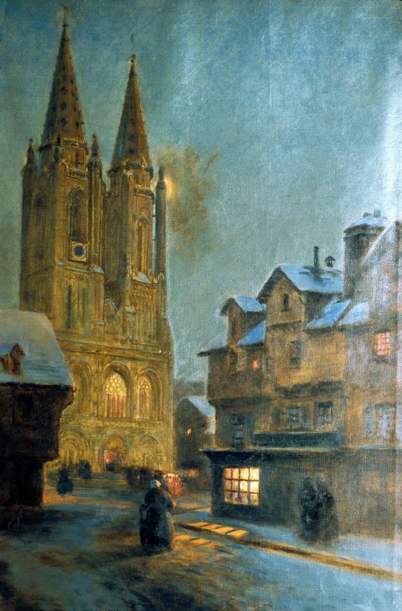 Manche N* 074, Musee de St Lo, „Church ND de St Lo”, Maurice Orange festménye alkotó: Unbekannt Unbekannt