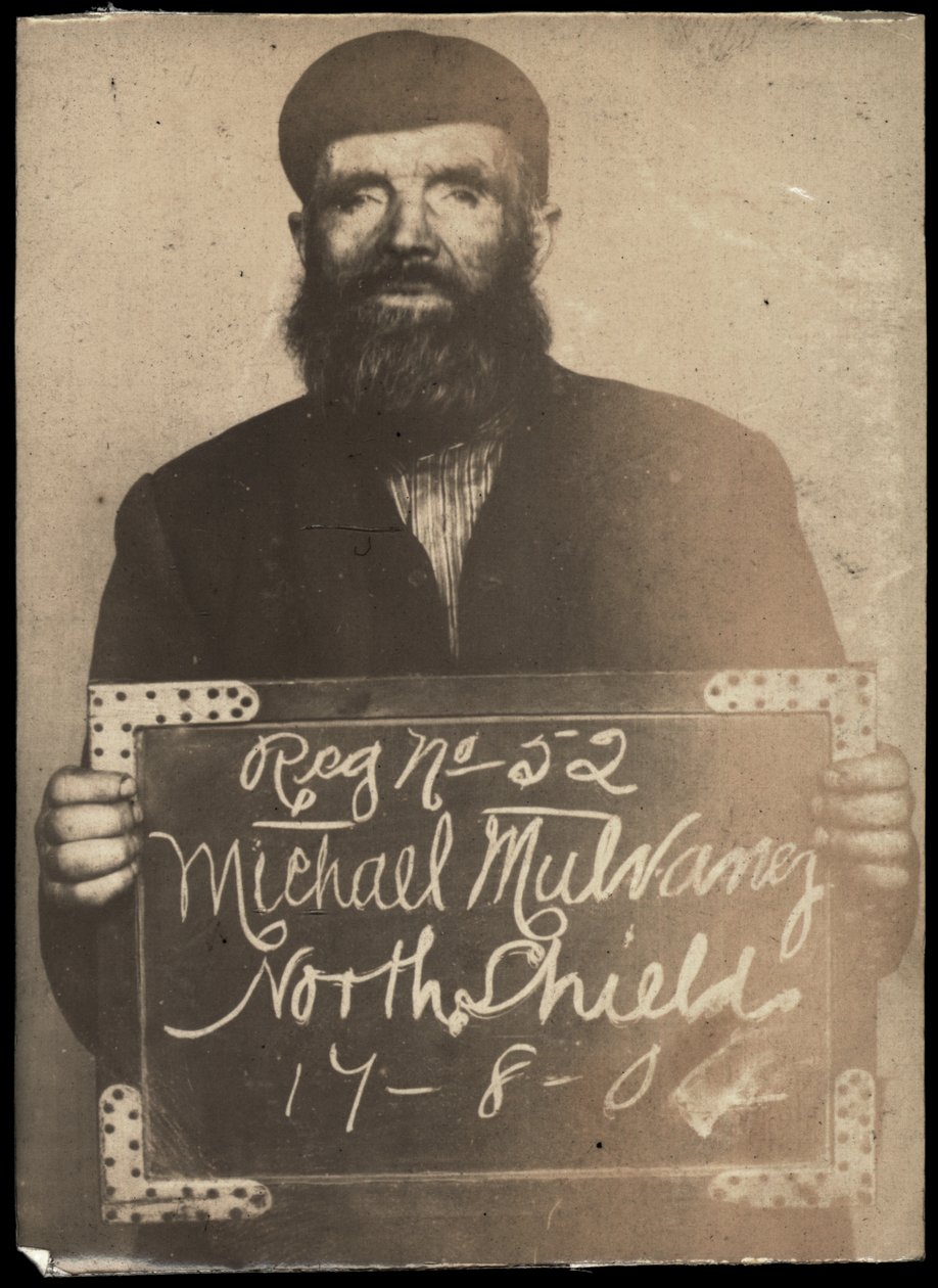 Michael Mulvaney, letartóztatták részegség és koldulás miatt, North Shields, Egyesült Királyság, 1904 alkotó: Unbekannt Unbekannt