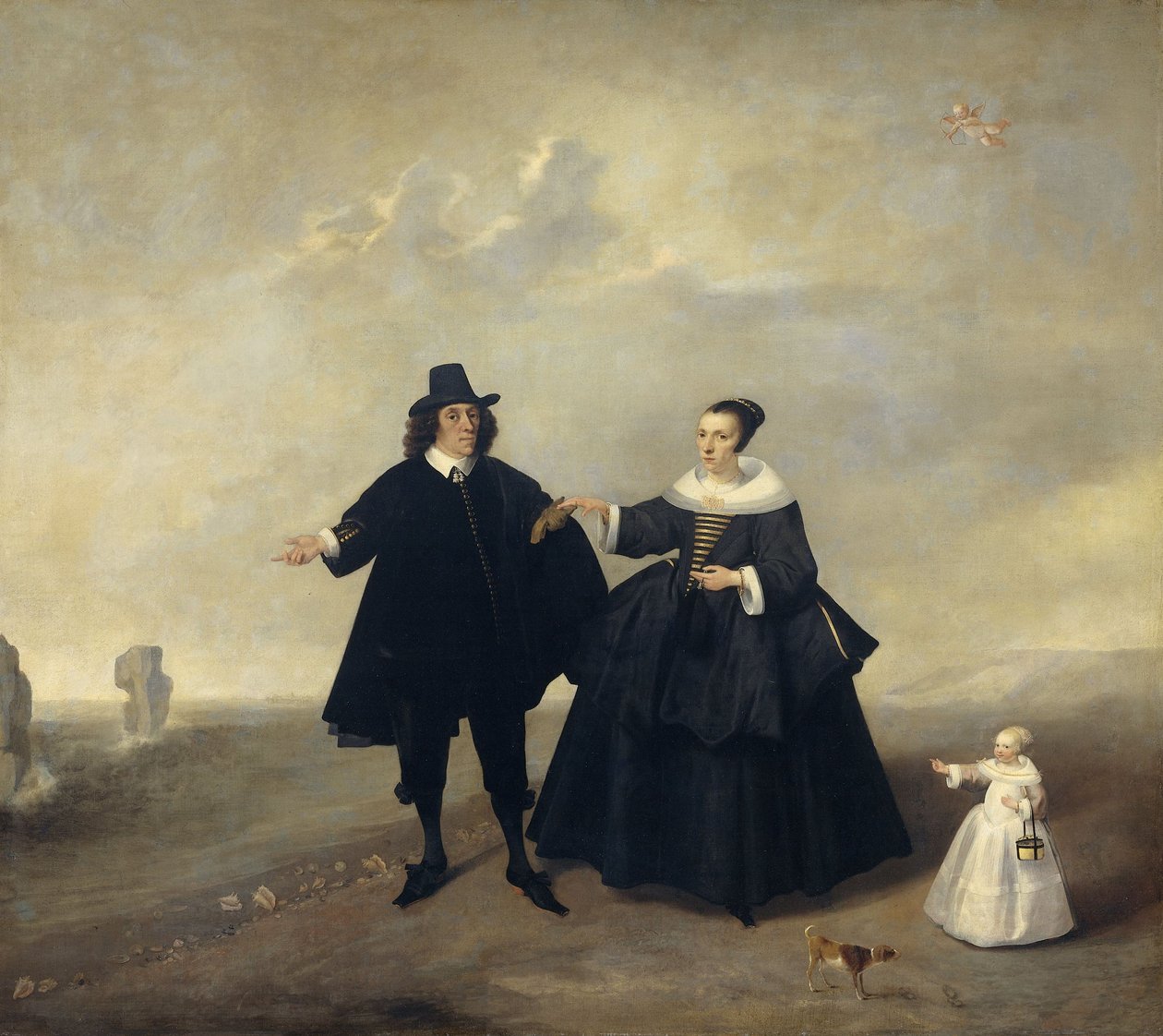Portré egy házaspárról gyermekkel, a Beresteyn család tagjai, 1655 körül alkotó: Unbekannt Unbekannt
