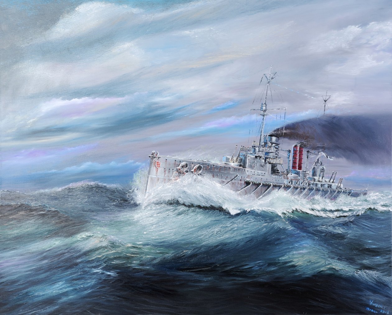 SMS Seydlitz belép Jütlandba 1916. május 31., 14:15, 2018. alkotó: Unbekannt Unbekannt