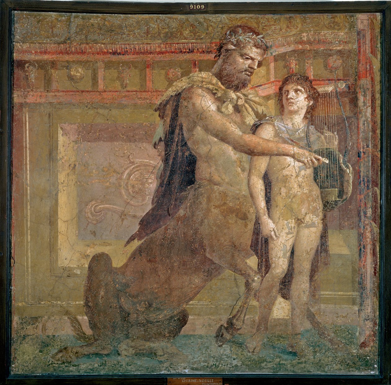 Achilles nevelése, Chiron, Herculaneumból alkotó: Unbekannt Unbekannt