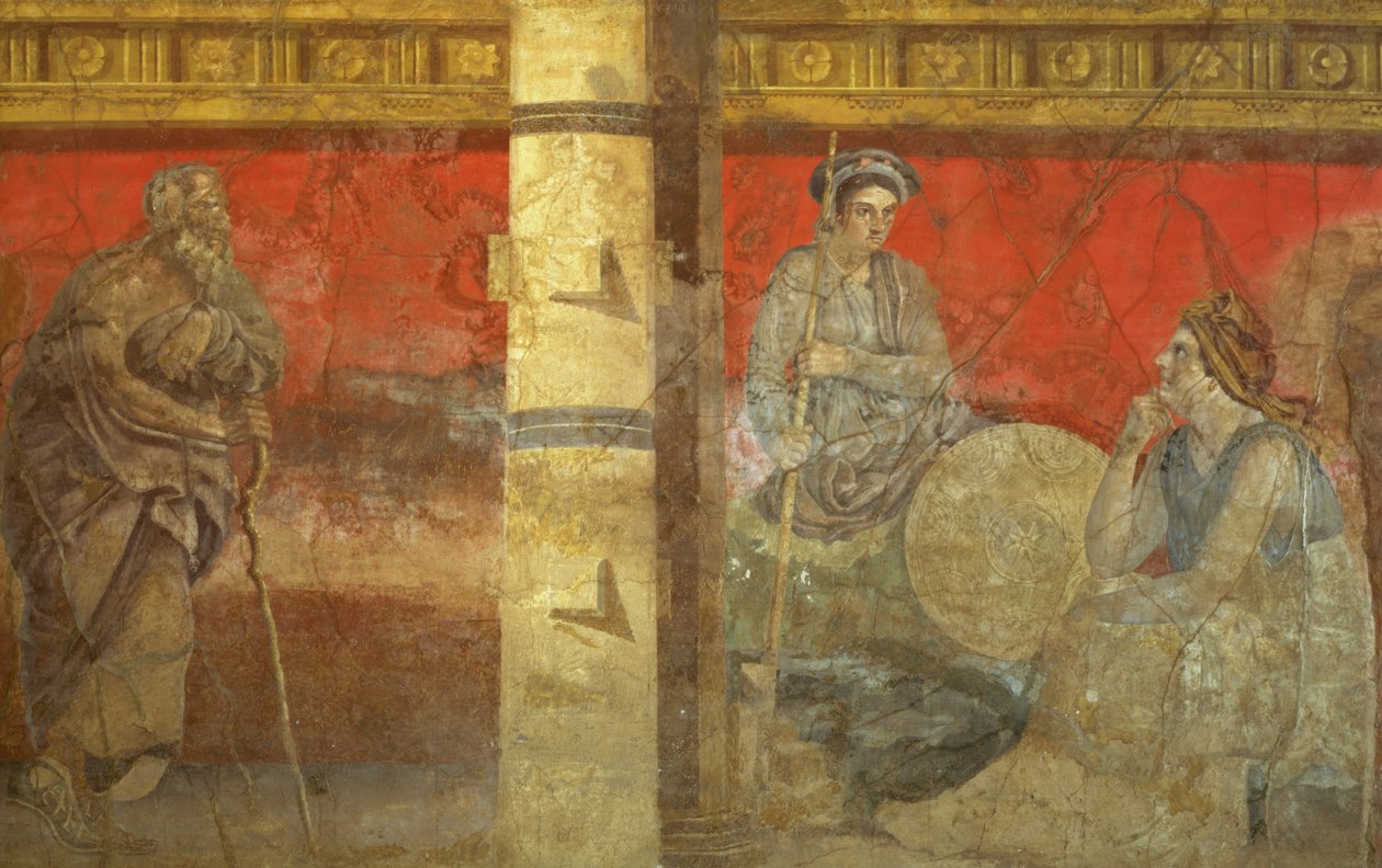 Macedónia megszemélyesítése és egy filozófus, P. Fannius Synistor villájából, Boscoreale, Kr.e. 50-40 alkotó: Unbekannt Unbekannt