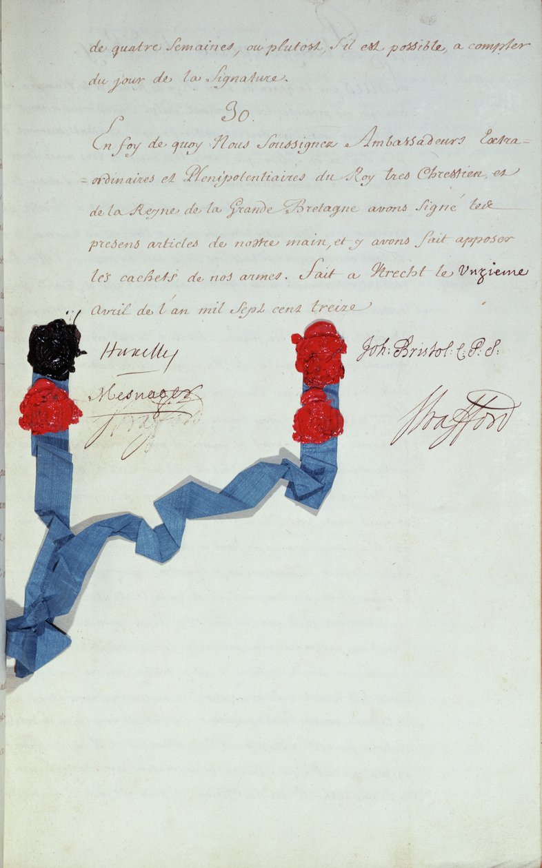 Az utrechti szerződés, 1713. április 11 alkotó: Unbekannt Unbekannt