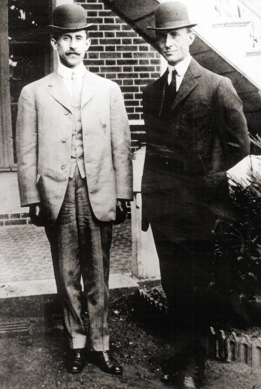 A Wright testvérek, Orville és Wilbur Wright, 1909 alkotó: Unbekannt Unbekannt