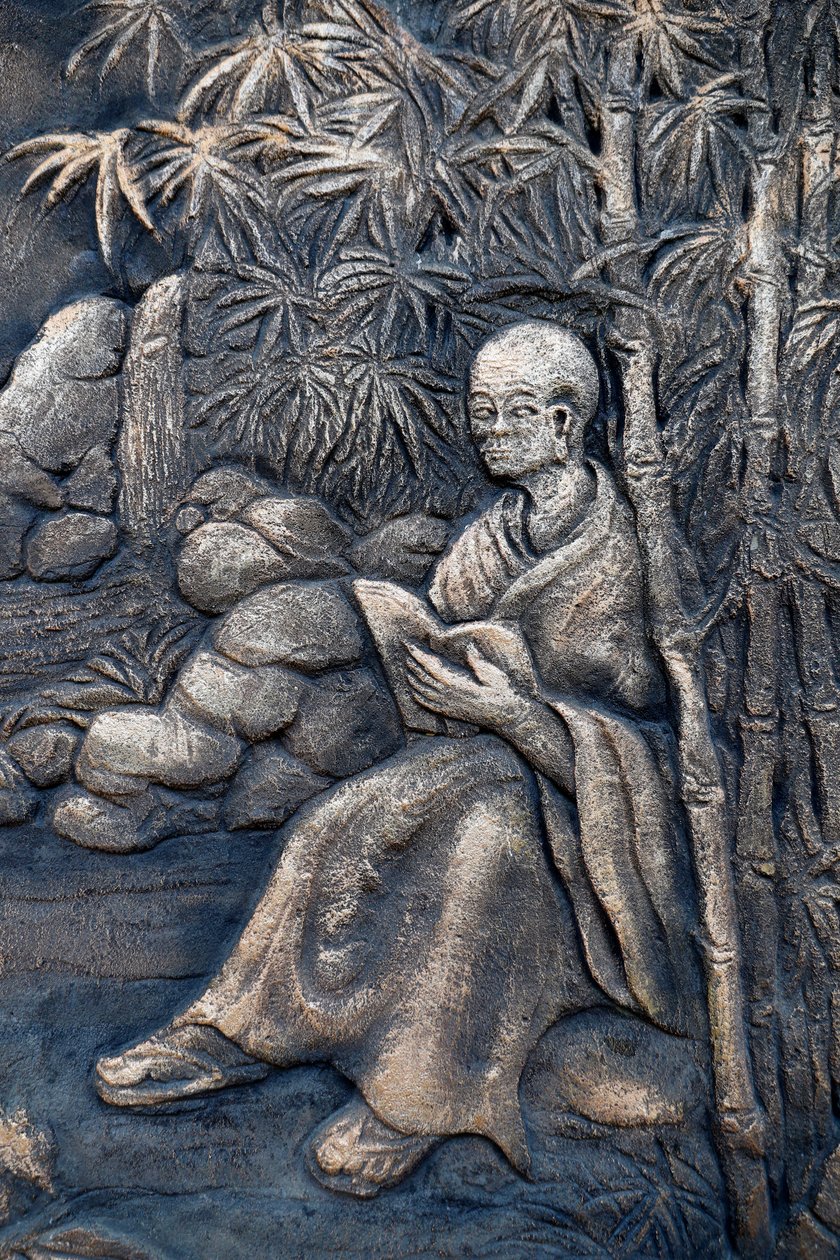 Truc Lam buddhista templom, buddhista szerzetes, Dalat, Vietnam alkotó: Unbekannt Unbekannt