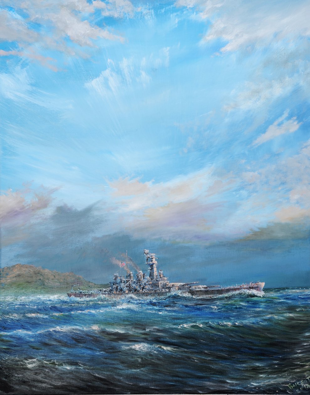 A USS Washington elhagyja Guadalcanalt, 2018 alkotó: Unbekannt Unbekannt