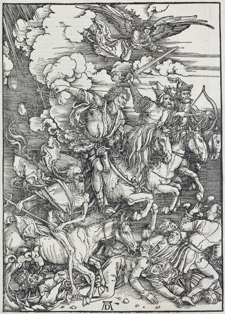 05. Albrecht Dürer, Apokalipszis, III. A négy apokaliptikus lovas, Prágai Nemzeti Galéria, III. alkotó: Unbekannter Künstler