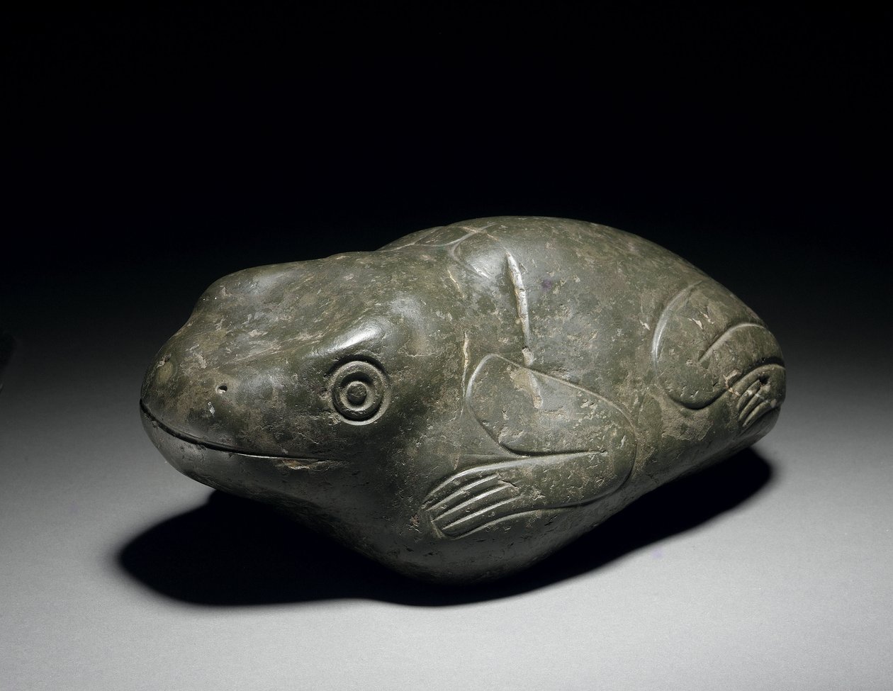 Ritka azték kőbéka, 1200-1521 körül alkotó: Unbekannt