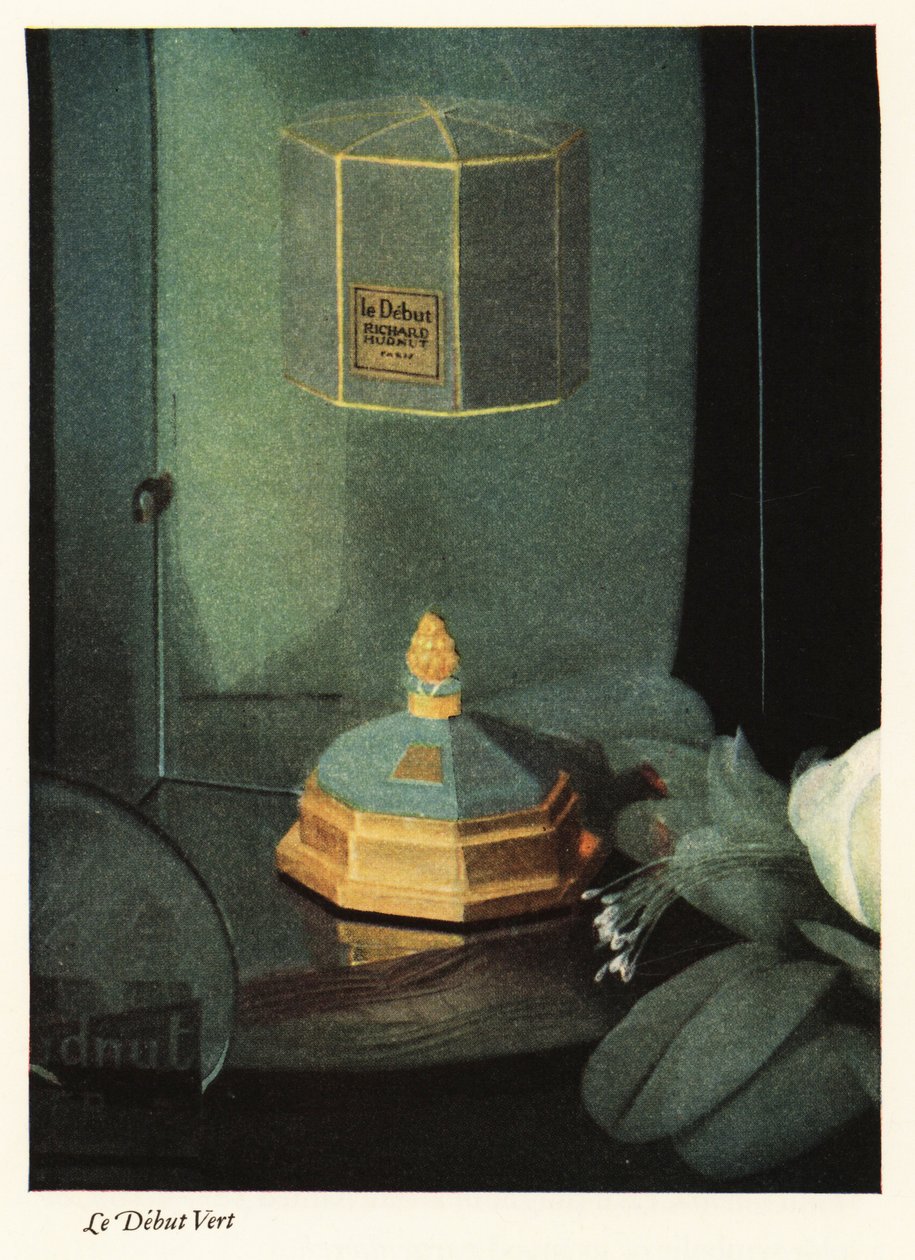 Richard Hudnut parfüm, Parfum Le Debut Vert hirdetése alkotó: Unbekannter Künstler